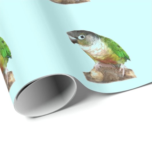 Groene Cheek Conure Cadeaupapier (Rol Hoek)