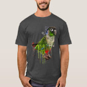 Groene Cheek Conure Cute Conure Parrot T-shirt (Voorkant)