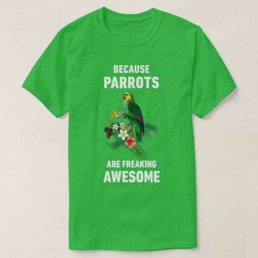 Groene Cheek Conure Cute Parrots Parrot Gift T-shirt (Design voorkant)