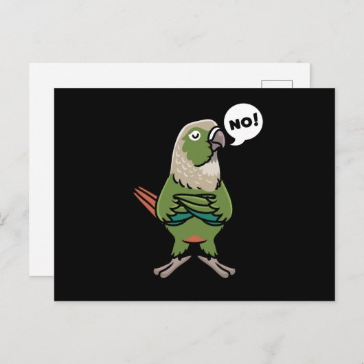 Groene Cheek Conure Green-Cheeked Parakeet Briefkaart (Voorkant / Achterkant)