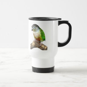 Groene Cheek Conure Reisbeker