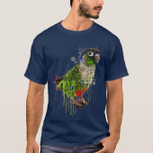 Groene Cheek Conure Shirt Cute Conure Parrot (Voorkant)