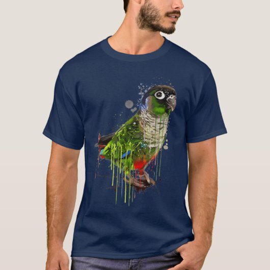 Groene Cheek Conure Shirt Cute Conure Parrot (Voorkant)