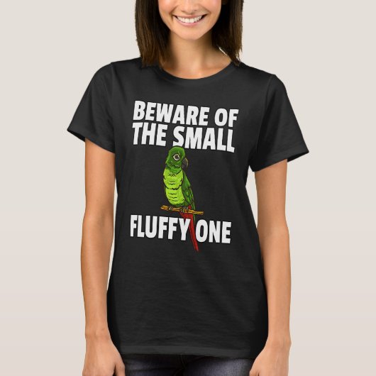Groene Cheek Conure T-shirt (Voorkant)