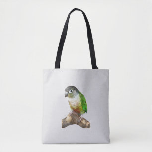 Groene Cheek Conure Tote Bag