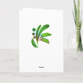 Groene Cheeked Conure Kaart (Achterkant)