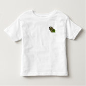 Groene Cheeked Conure Kinder Shirts (Voorkant)