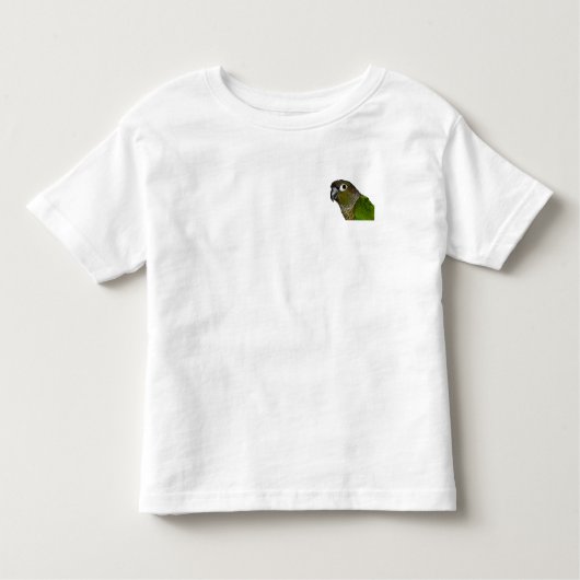 Groene Cheeked Conure Kinder Shirts (Voorkant)
