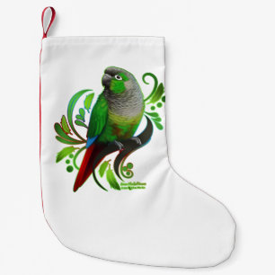 Groene Cheeked Conure Kleine Kerstsok