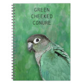 Groene Cheeked Conure - mooie vogel Notitieboek (Voorkant)