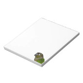 Groene Cheeked Conure Notitieblok (Linkerzijde)