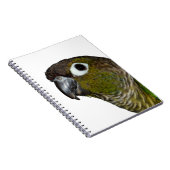 Groene Cheeked Conure Notitieboek (Rechterzijde)