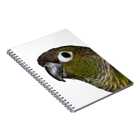Groene Cheeked Conure Notitieboek (Rechterzijde)