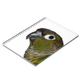 Groene Cheeked Conure Notitieboek (Linkerzijde)