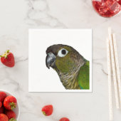 Groene Cheeked Conure Servetten (Insitu)
