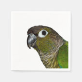 Groene Cheeked Conure Servetten (Voorkant)