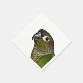 Groene Cheeked Conure Servetten (Hoek)