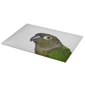 Groene Cheeked Conure Snijplank (Hoek)