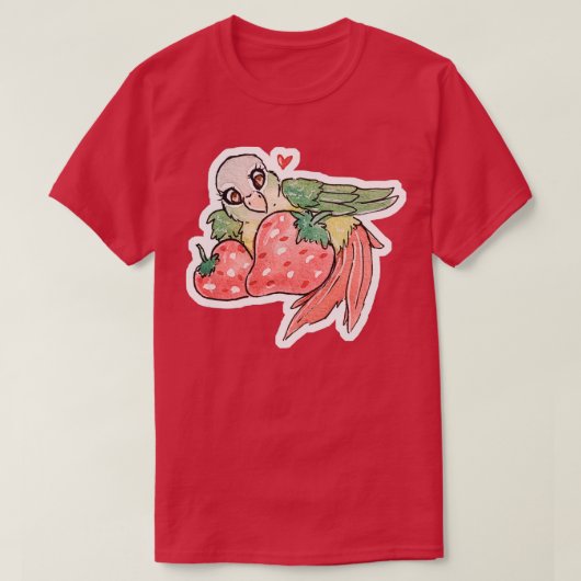 Groene Cheeked Conure T-shirt (Design voorkant)