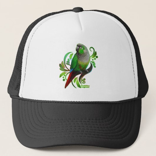 Groene Cheeked Conure Trucker Pet (Voorkant)