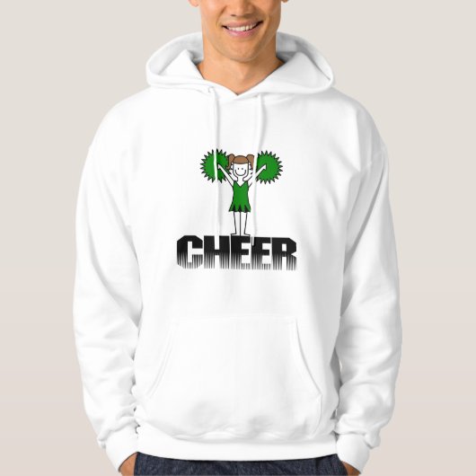 Groene Cheerlead T-shirts en Gifts (Voorkant)