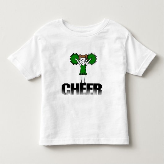 Groene Cheerlead T-shirts en Gifts (Voorkant)