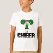 Groene Cheerlead T-shirts en Gifts (Voorkant)