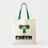 Groene Cheerlead T-shirts en Gifts Tote Bag (Voorkant)