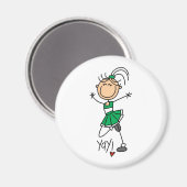 Groene Cheerleader Magneet (Voorkant / Achterkant)