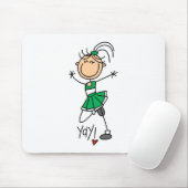 Groene Cheerleader Muismat (Met muis)
