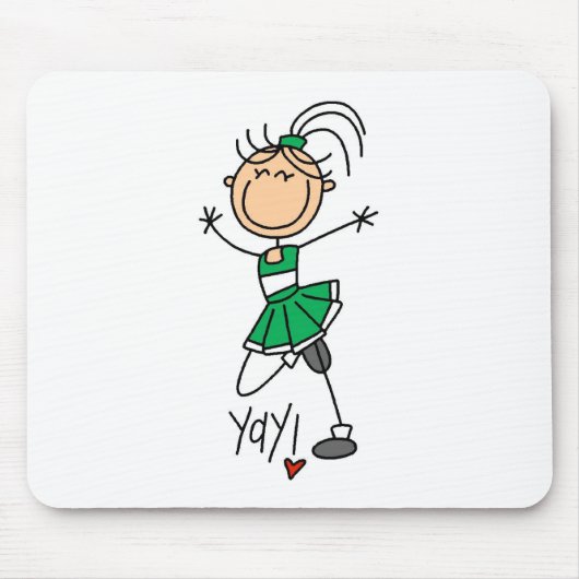 Groene Cheerleader Muismat (Voorkant)