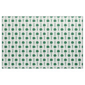 Groene Cheerleader Pom Poms & Hearts Pattern Stof (Fat Quarter)