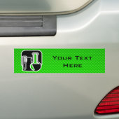 Groene chemie bumpersticker (Op auto)
