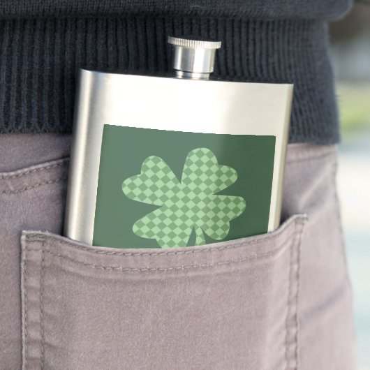 Groene cheques Shamrock Personalized Flacon (Voorbeeld)