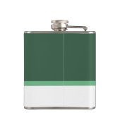 Groene cheques Shamrock Personalized Heupfles (Achterkant)