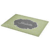 Groene Chevron Aangepaste snijraad Snijplank (Hoek)