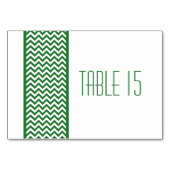 Groene Chevron Border Table Kaart (Voorkant)