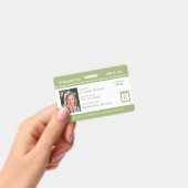 Groene Chevron Homeschool Student ID-badge Badge (Handheld)