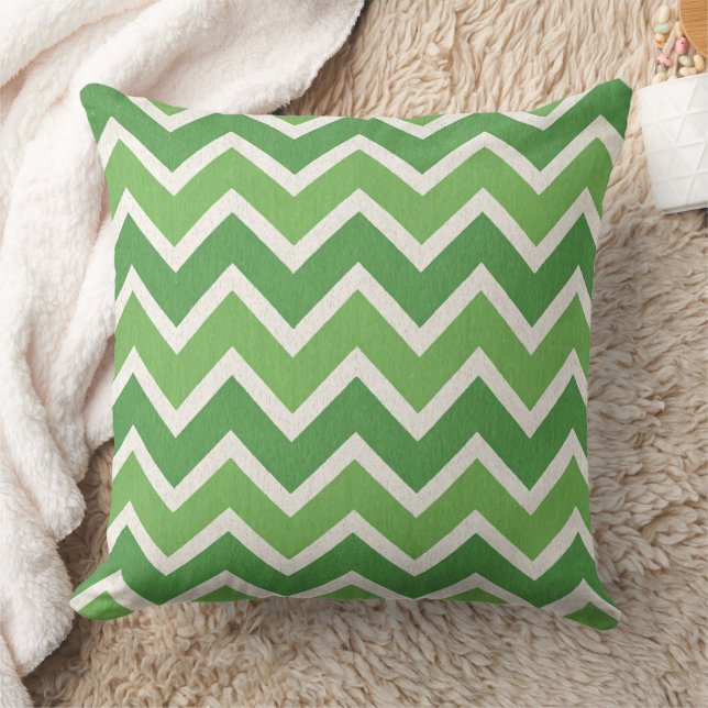 Groene Chevron Patroon St. Patrick's Day Kussen (Deken)