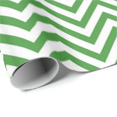 Groene Chevron Patroon zigzag textuur Cadeaupapier (Rol Hoek)