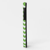 Groene chevron stripe monogram appel iphone 5 hoes (Achterkant/links)