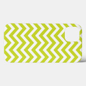 Groene Chevron Stripe Pattern Case-Mate iPhone Case (Achterkant (horizontaal))