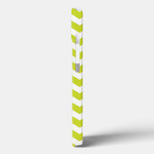 Groene Chevron Stripe Pattern Case-Mate iPhone Case (Achterkant / Links)