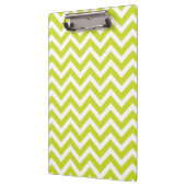 Groene Chevron Stripe Pattern Klembord (Links)