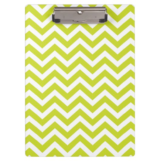 Groene Chevron Stripe Pattern Klembord (Voorkant)