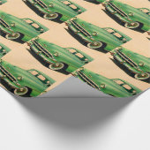 Groene Chevy uit de jaren vijftig Cadeaupapier (Hoek)