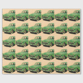 Groene Chevy uit de jaren vijftig Cadeaupapier (Vlak)