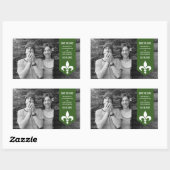 Groene Chic Flourish Banner sparen de Stickers van (Vel)