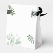Groene Chic Huwelijksgunstdozen Bedankdoosjes (Achterkant)