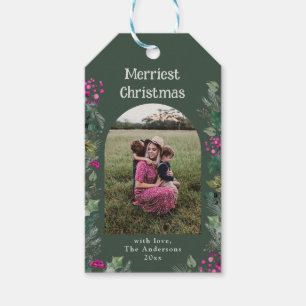 Groene Chic Merriest Kerstcadeau Tags Cadeaulabel